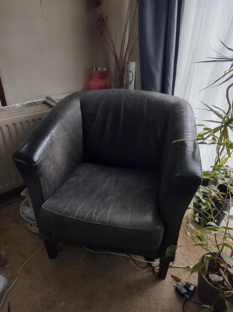2 stevige stoelen/fauteuils, Ophalen, Gebruikt, 75 tot 100 cm, 50 tot 75 cm