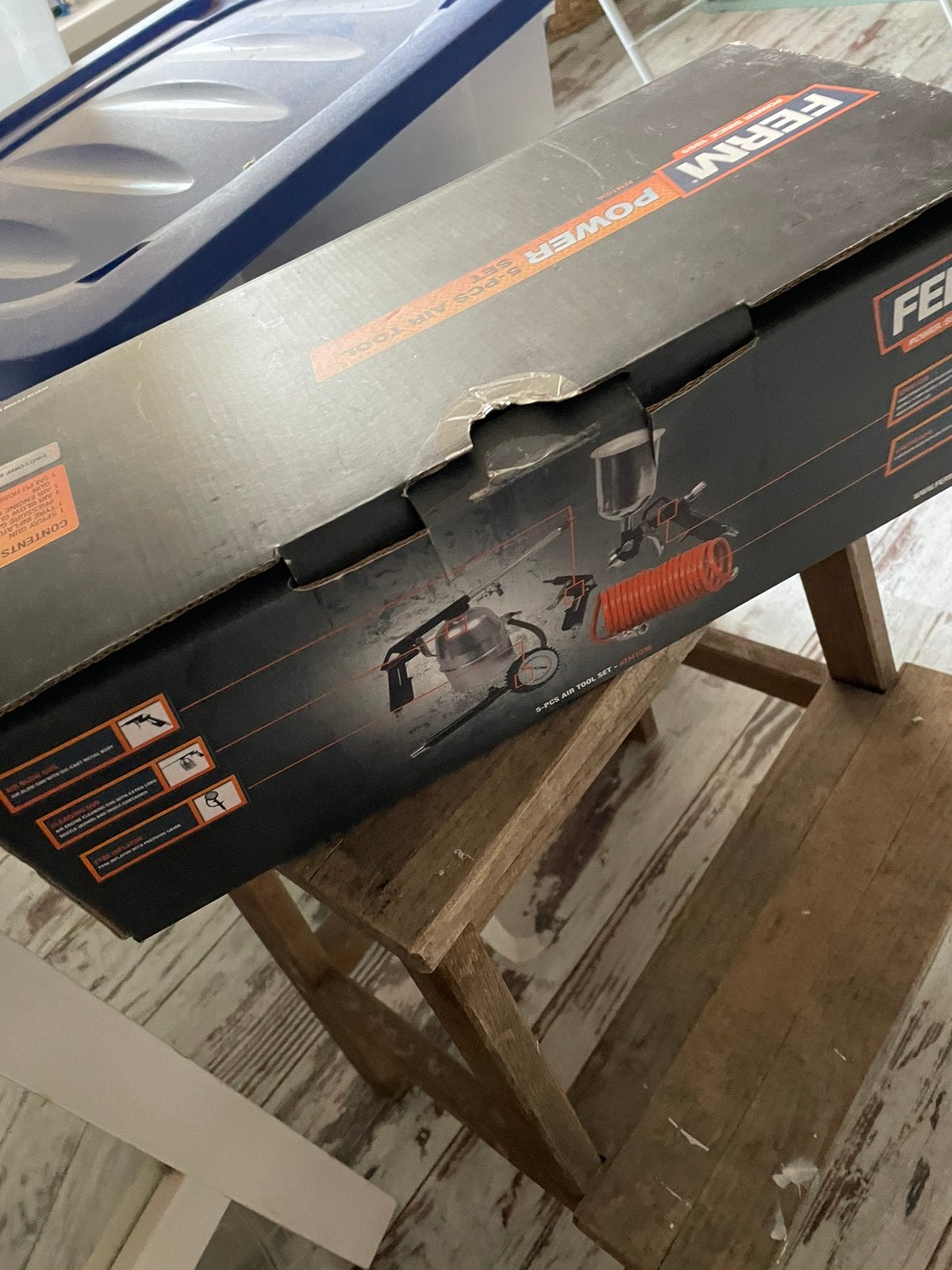 Ferm power lichtgereedschapsset, Ophalen of Verzenden, Zo goed als nieuw, Minder dan 600 watt, 30 tot 70 mm
