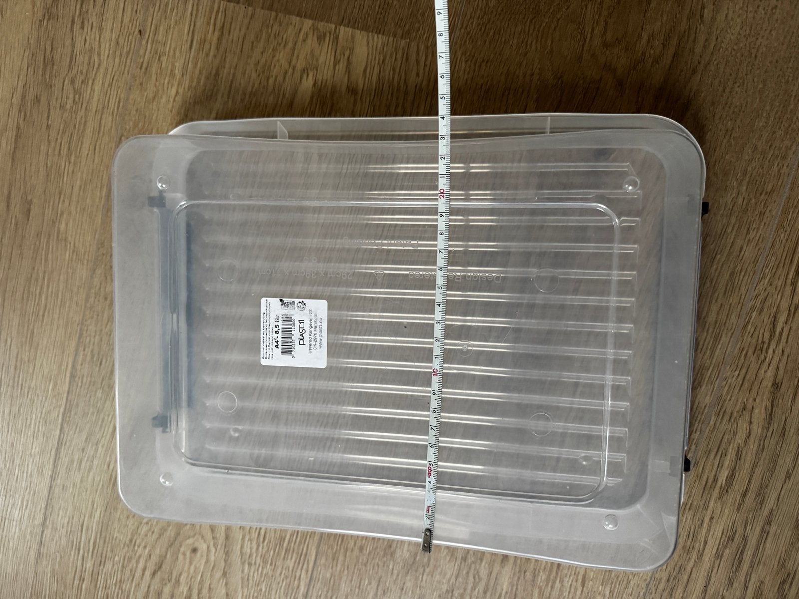 Transparante opbergdoos A4 met deksel en klemmen, Doe-het-zelf en Verbouw, Doos, Minder dan 50 cm, Ophalen of Verzenden, Minder dan 40 cm