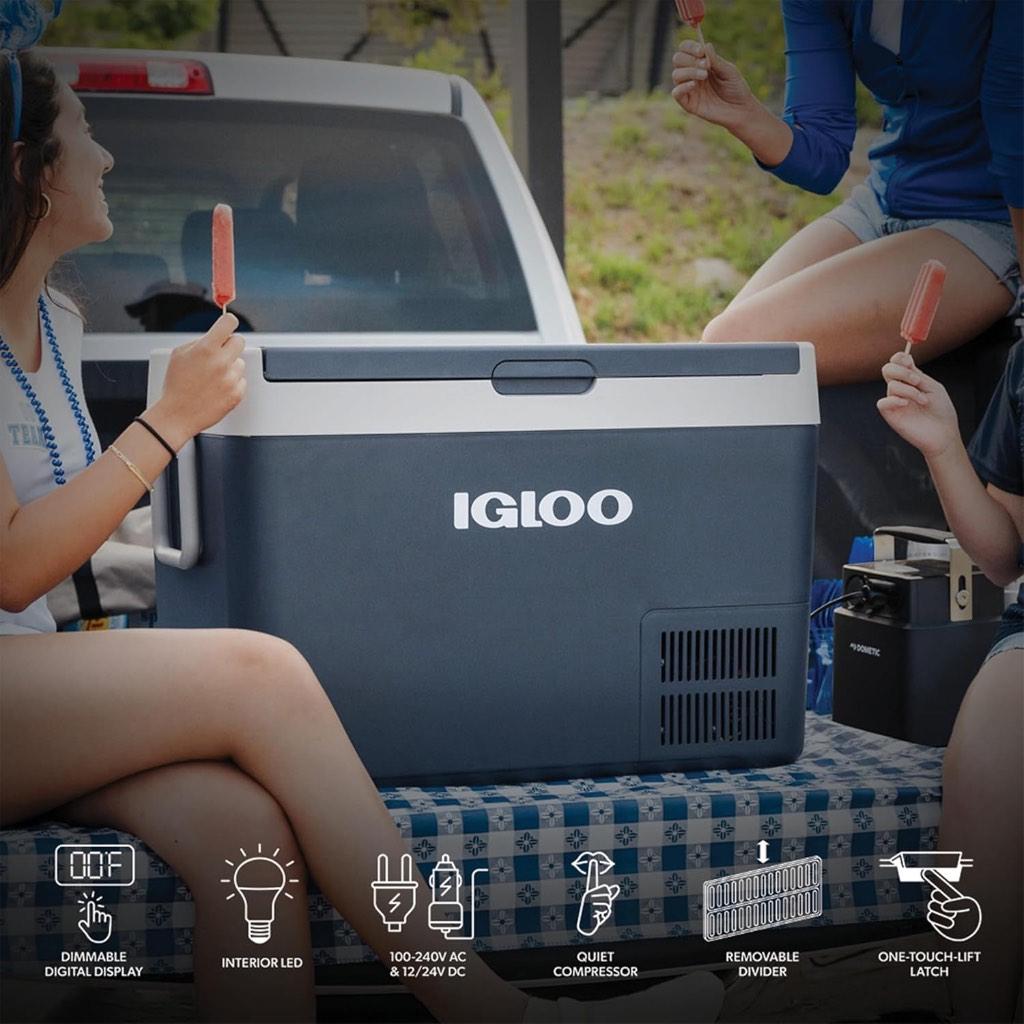 IGLOO ICF60 COMPRESSOR KOELBOX TE HUUR, Caravans en Kamperen, Koelboxen, Zo goed als nieuw, Compressor, Ophalen