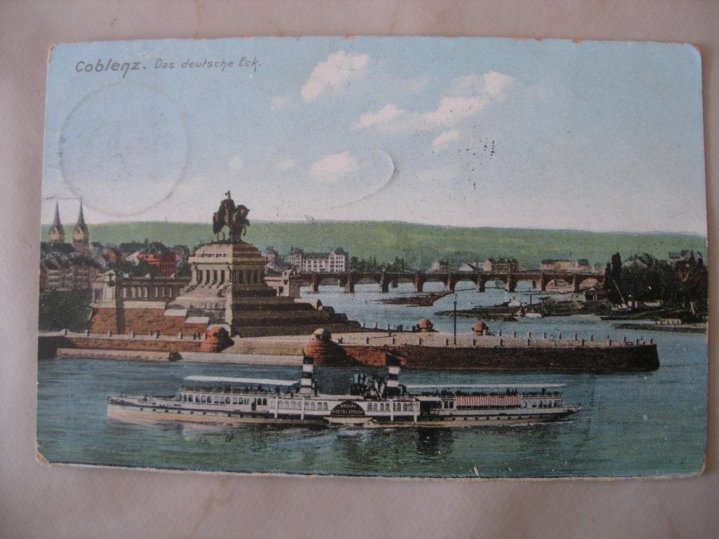 3 x Coblenz Kaiser Wilhelm Denkmal, Ophalen of Verzenden, 1920 tot 1940, Duitsland