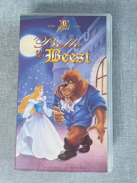 Videoband Belle en het Beest, Cd's en Dvd's, VHS | Kinderen en Jeugd, Gebruikt, Alle leeftijden, Kinderprogramma of -film, VHS