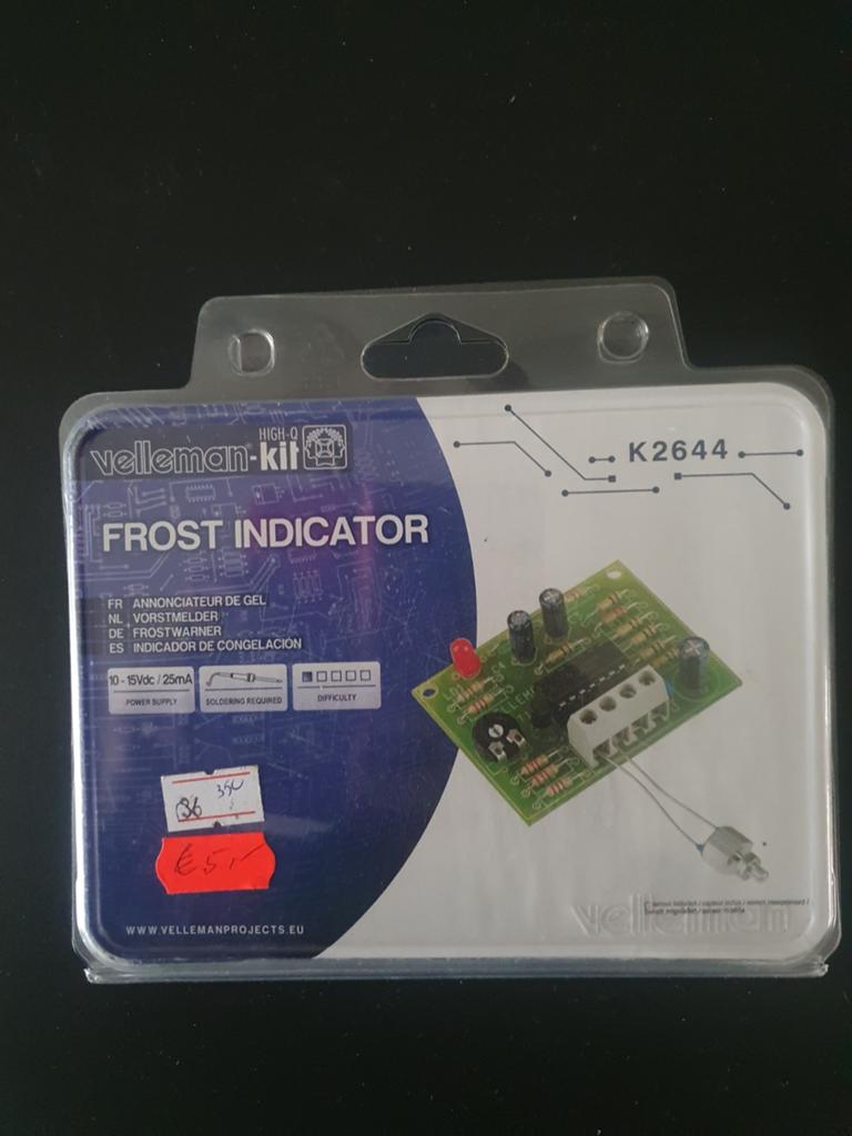 Velleman-kit K2644 Vorstmelder - Nieuw, Hobby en Vrije tijd, Elektronica-componenten, Ophalen of Verzenden, Nieuw