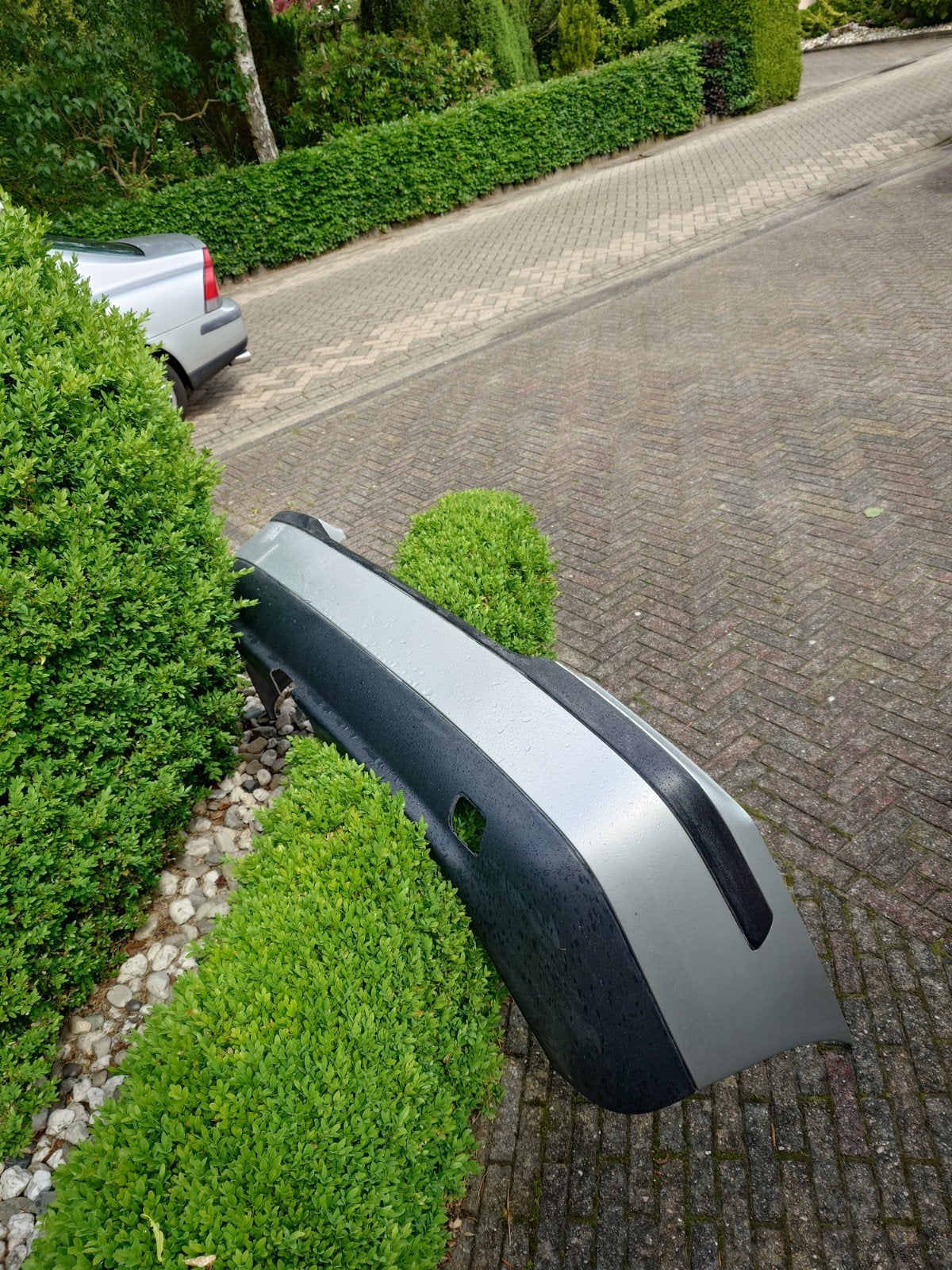 Volvo S60 (2002) Achterbumper Grijs/Zilver met Kras, Auto-onderdelen, Carrosserie en Plaatwerk, Ophalen, Gebruikt, Volvo, Achter