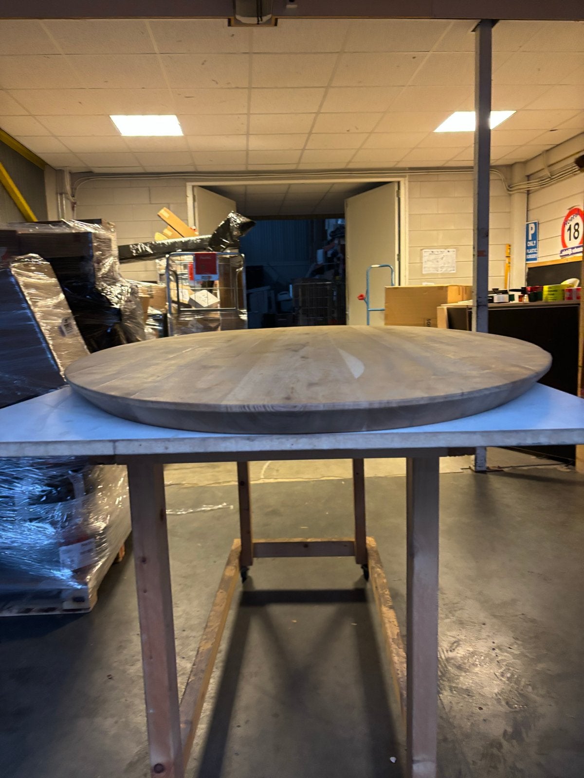 Ovaal eikenhouten tafelblad - nieuw - 220x110, Ophalen, 100 tot 150 cm, Eikenhout, Vijf personen of meer