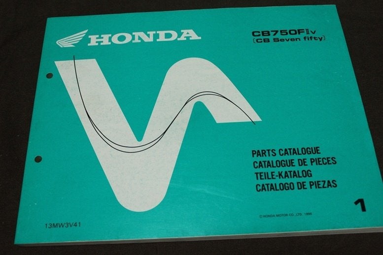 Honda CB750 FII Seven Fifty 1996 motorcycle parts catalogue, Ophalen of Verzenden, Honda