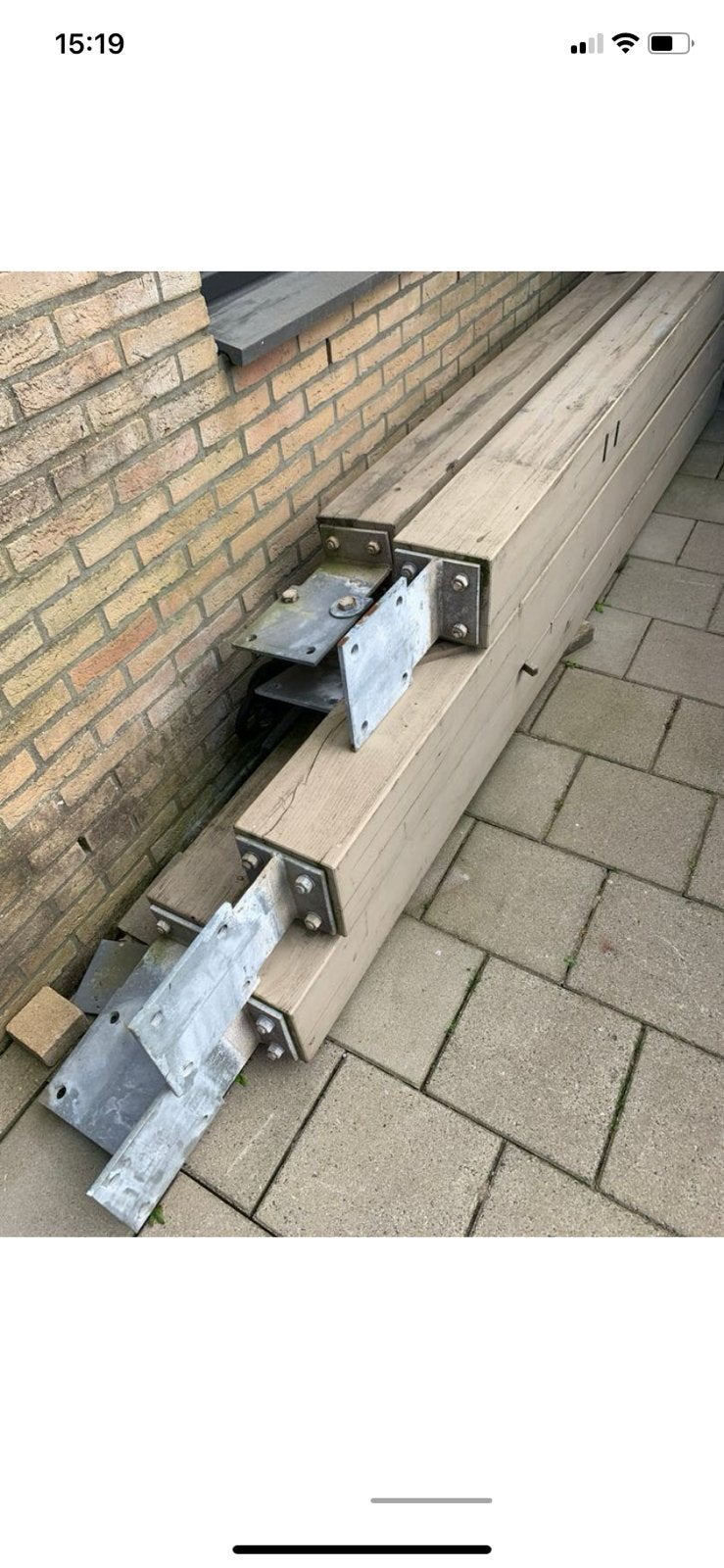 Douglas verlijmden balken, Ophalen, Gebruikt, Minder dan 25 mm, 300 cm of meer