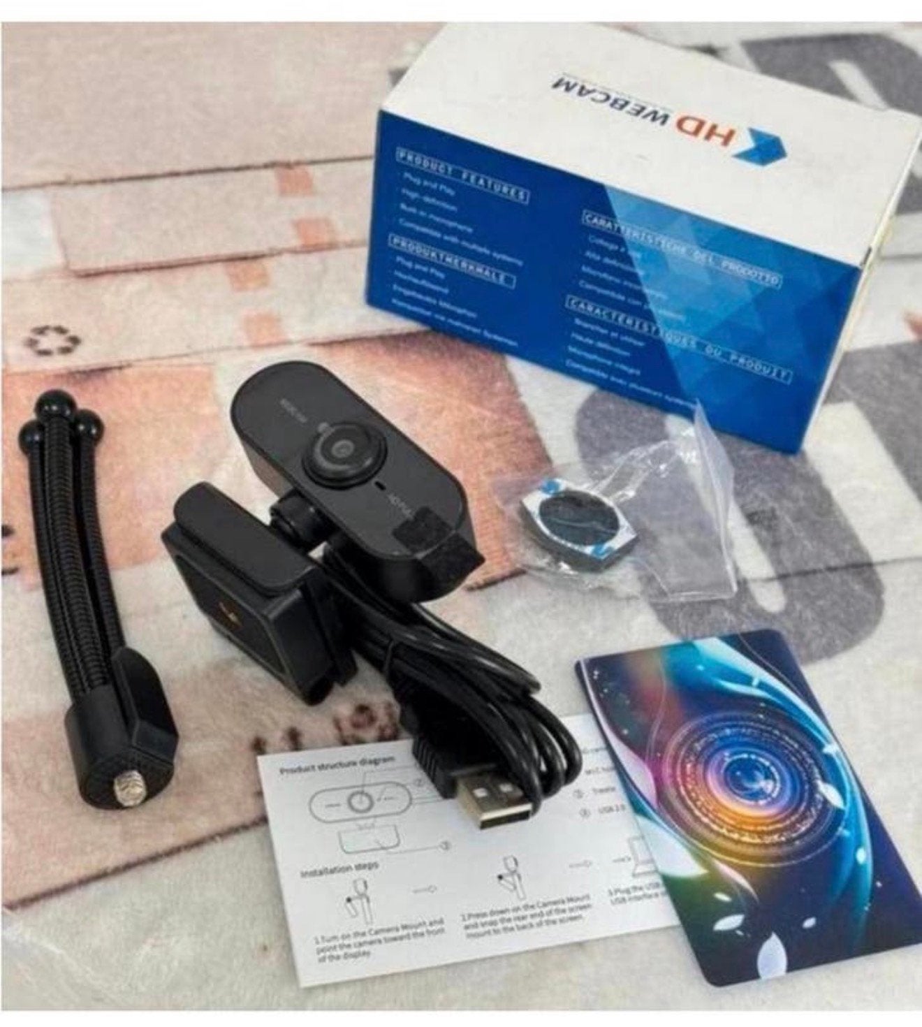 HD webcam 2K-autofocus, voor videogesprekken met microfoon, Nieuw, Ophalen of Verzenden, H, H
