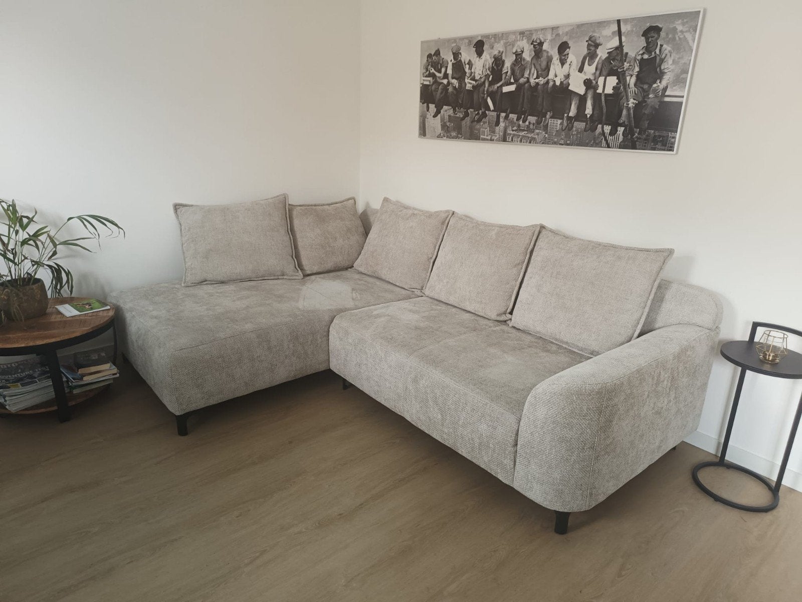 Hoekbank, Huis en Inrichting, Ophalen, Zo goed als nieuw, Modern