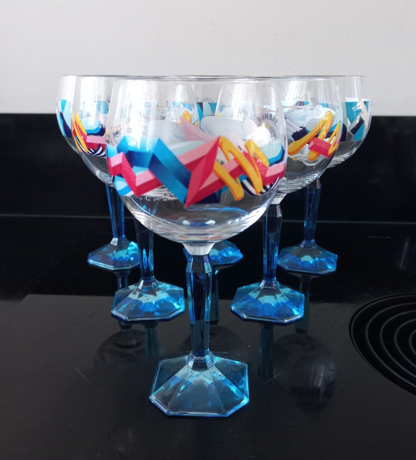 6 Bombay glazen, Glas of Glazen, Nieuw, Ophalen of Verzenden, Glas