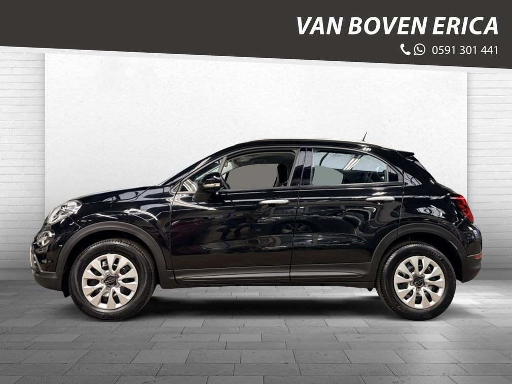Fiat 500X Cross 1.3 FF T 150pk Connect Automaat Cruise Clima, Gebruikt, 4 cilinders, 150 pk, Zwart