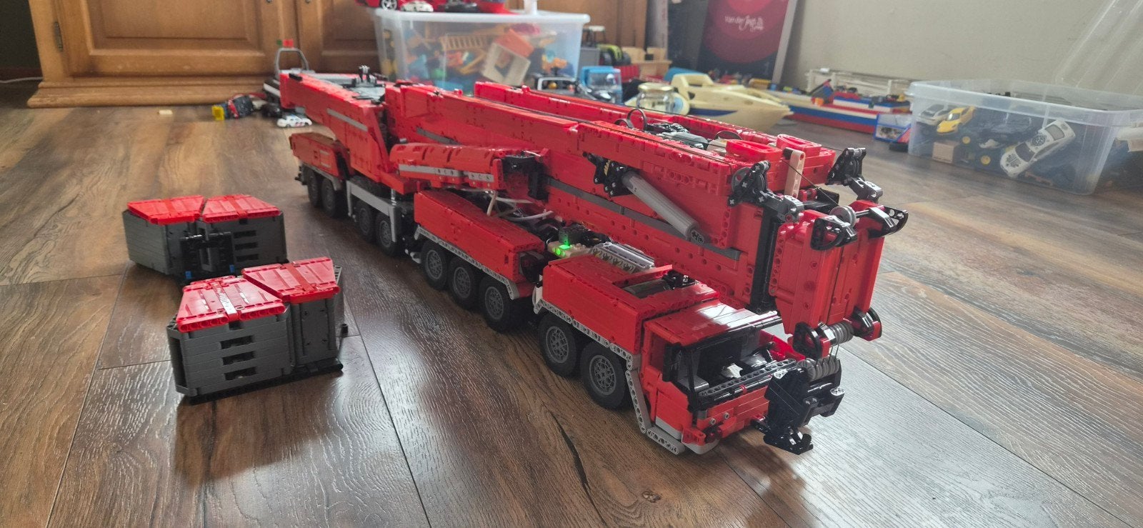 Mouldking 17008 Liebherr LTM 11200 Technisch Lego Model, Ophalen, Zo goed als nieuw