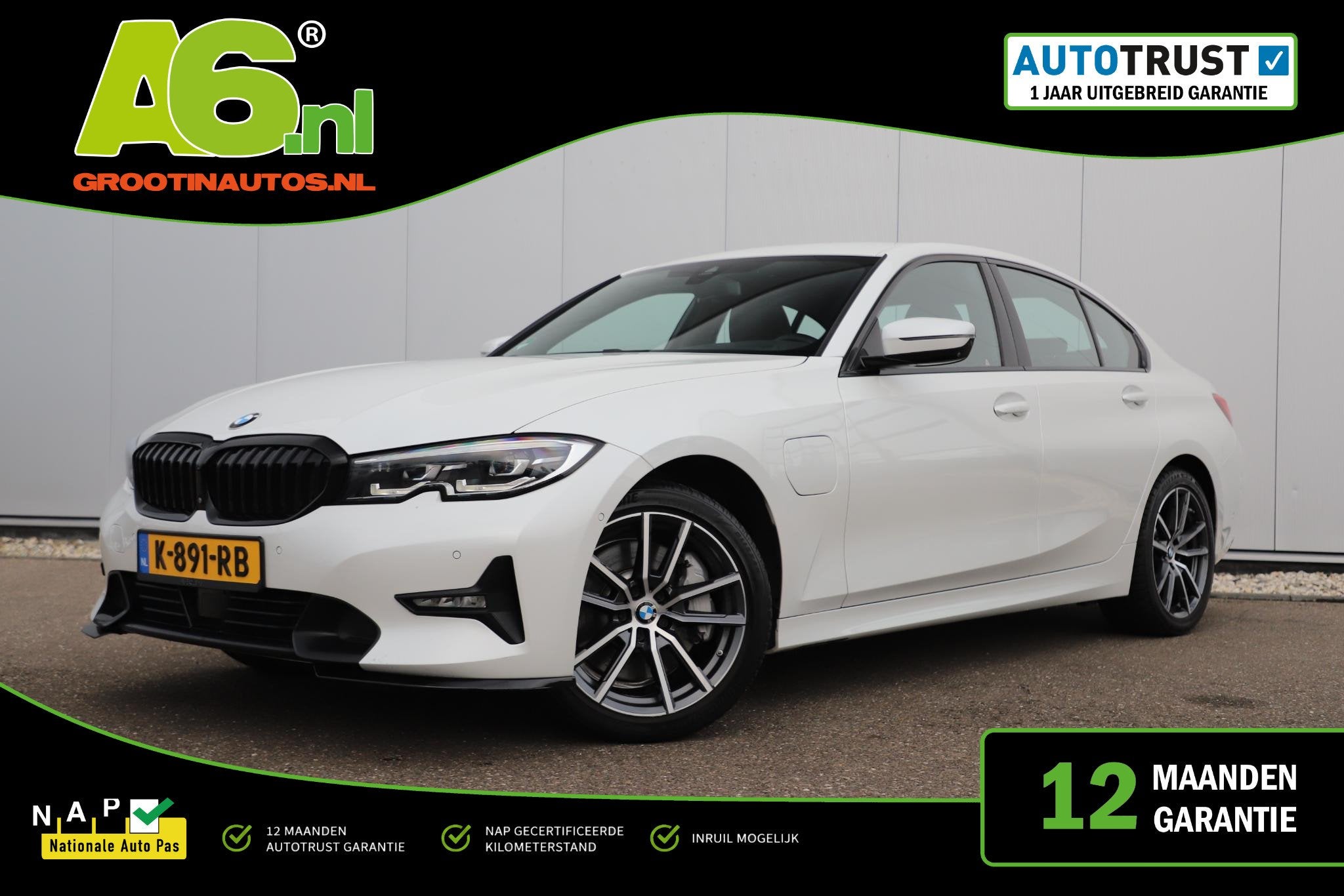 BMW 3-serie 330e High Executive Shadowline Pakket Leder 18 i, 1998 cc, Achterwielaandrijving, Gebruikt, 4 cilinders