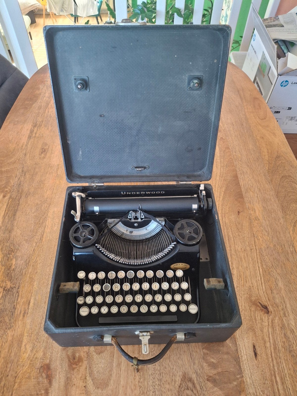 Underwood typemachine inclusief originele koffer., Ophalen