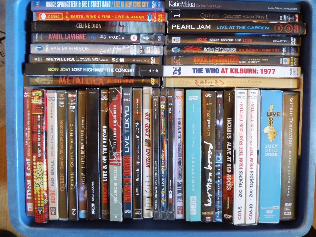 mega verzameling muziek dvd's, Alle leeftijden, Ophalen, Zo goed als nieuw, Muziek en Concerten