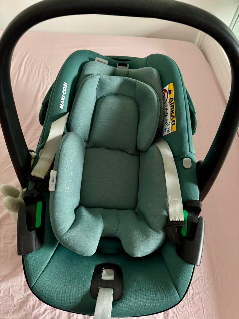 Maxi-Cosi Pebble 360 i-Size Essential Green, Ophalen, Zo goed als nieuw, Isofix, 0 t/m 13 kg