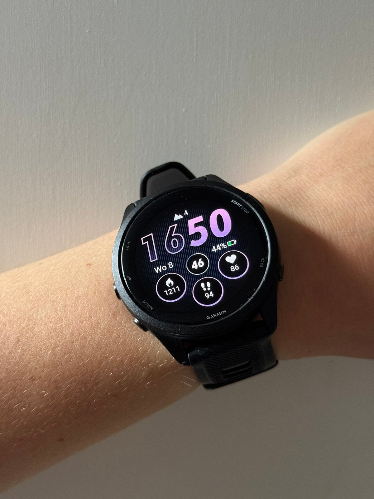 Garmin Forerunner 265 Zwart Sporthorloge, Zwart, IOS, Ophalen of Verzenden, Zo goed als nieuw