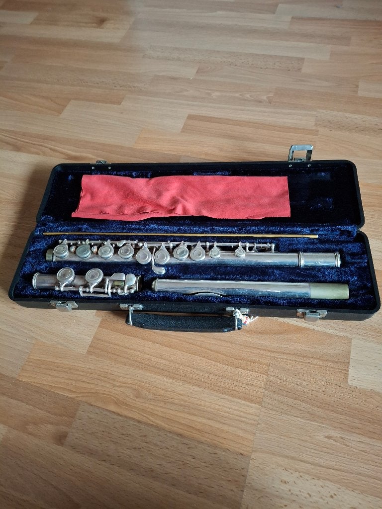 dwarsfluit, Ophalen, Gebruikt, Dwarsfluit, Met koffer of tas