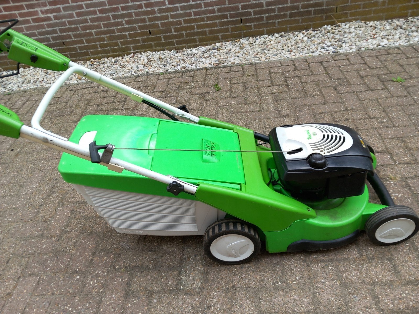 viking mb 650 ve.electrische start., Ophalen, Versnellingen, Zo goed als nieuw, Benzine-grasmaaier