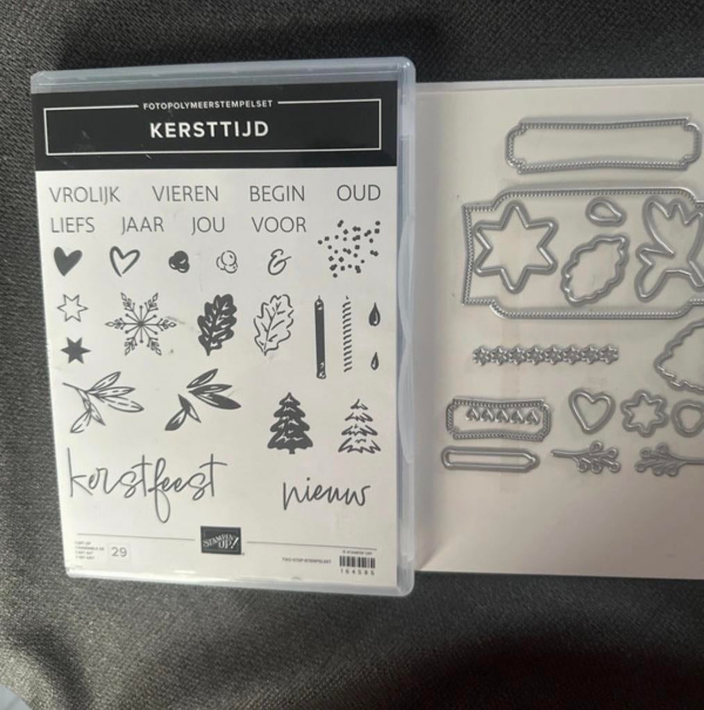 Stampin' Up! Kersttijd Stempelset & Stansen, Ophalen of Verzenden, Zo goed als nieuw, Clearstamp