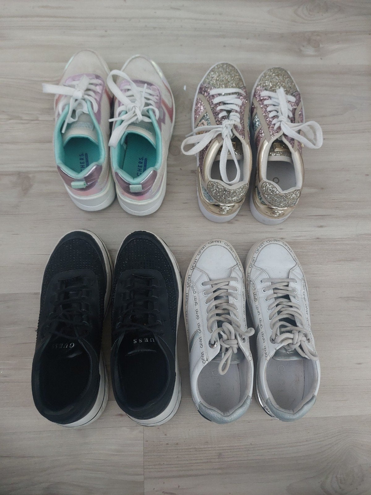 Diverse sneakers maat 37 Liu Yo, Guess, Skechers., Ophalen, Gedragen, Overige kleuren, Sneakers of Gympen
