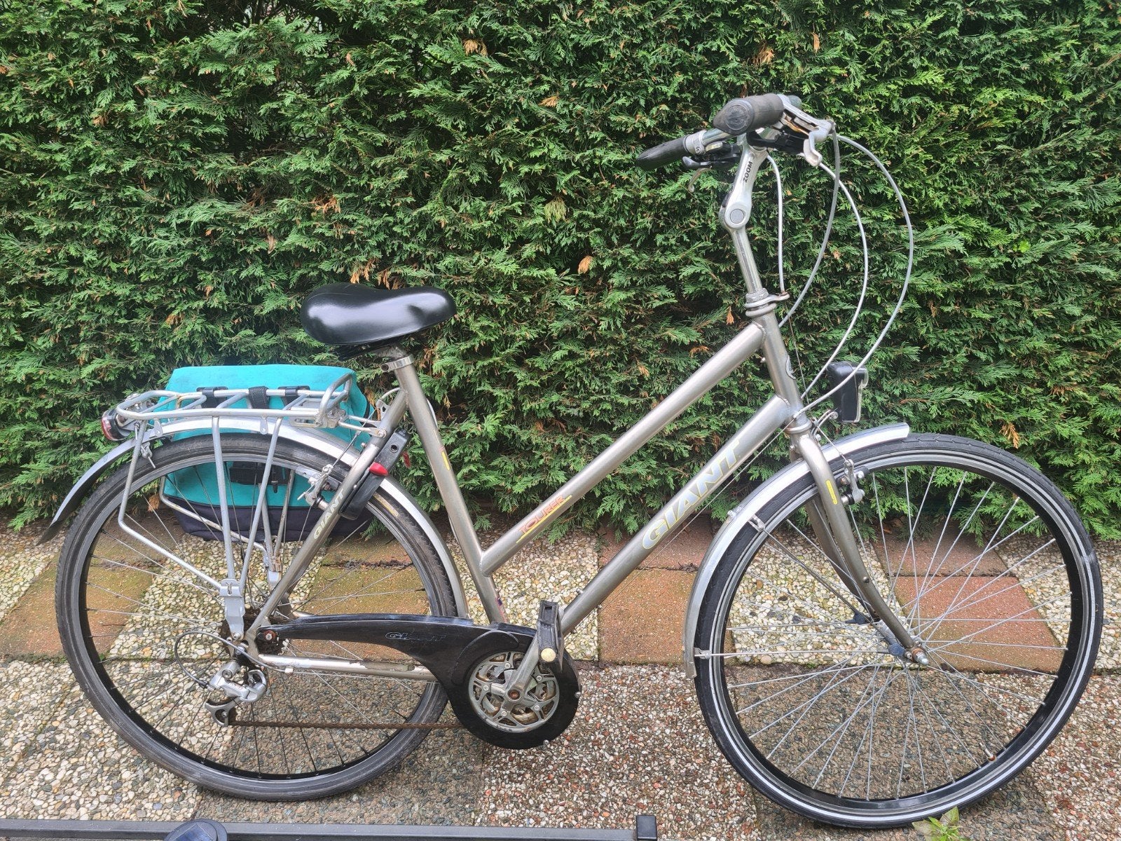 MOE EN GOEDE GIANT  DAMESFIETS  MET 7 VERSNELINGEN, Ophalen, Zo goed als nieuw, 1 zitje, 56 cm of meer