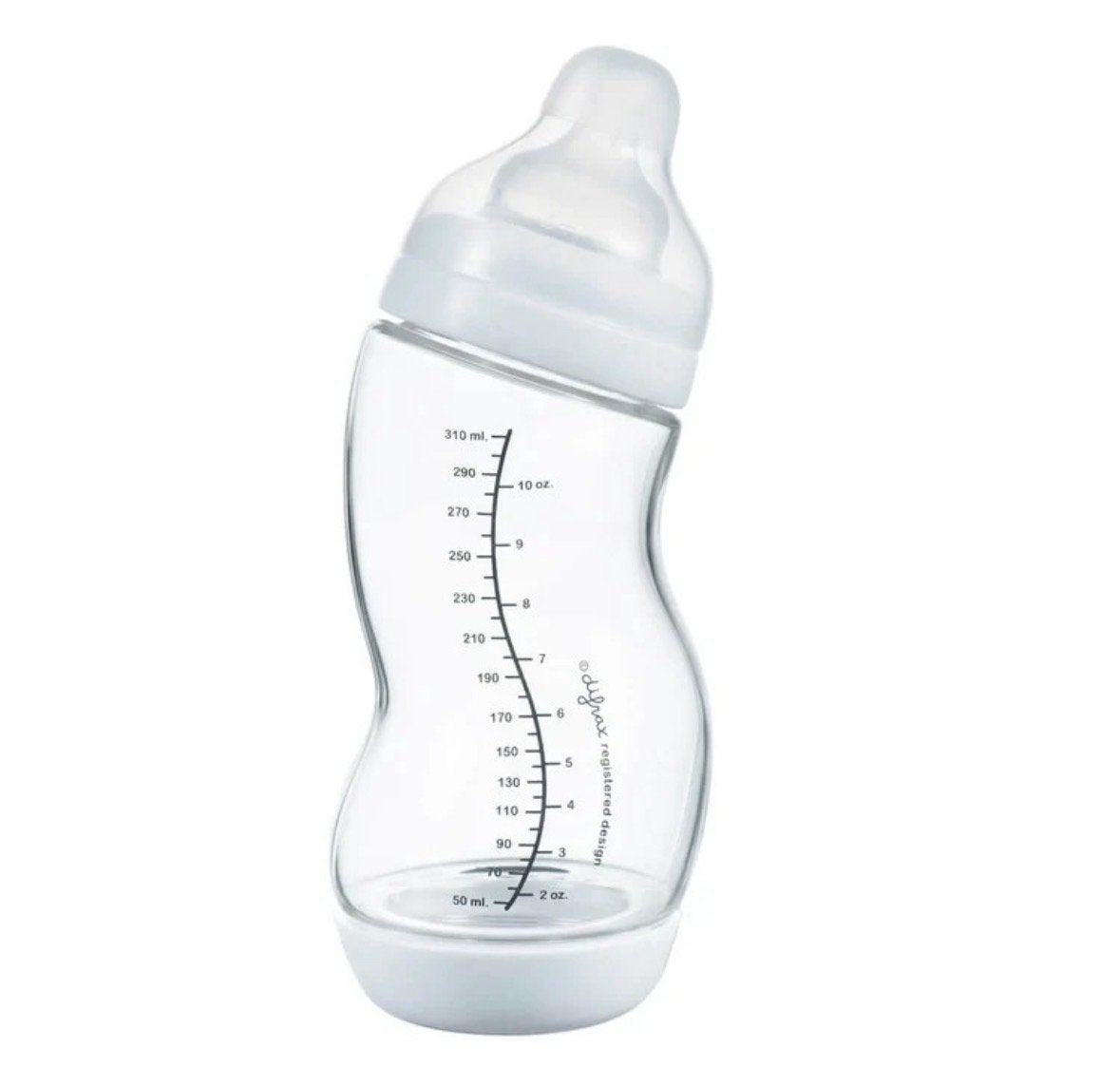 Difrax S-fles Breed Glas 310ml Babyfles, Difrax, Nieuw, Ophalen of Verzenden, Babyfles