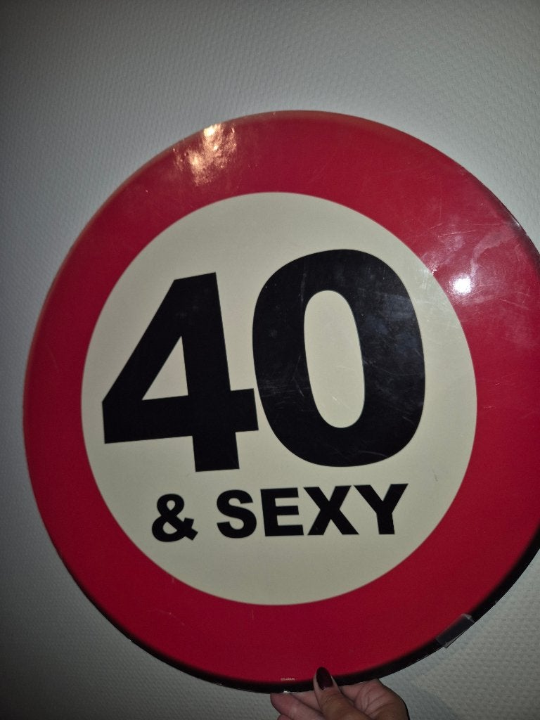 Bord 40 jaar, Ophalen, Gebruikt, Versiering, Verjaardag