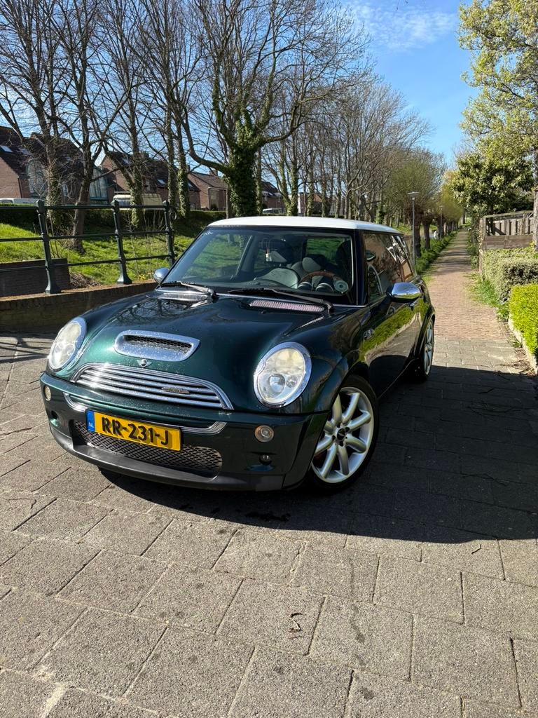 Mini 1.6 16V Cooper S 120KW 2002 Groen, Auto's, Mini, Voorwielaandrijving, Zwart, 4 cilinders, 4 stoelen