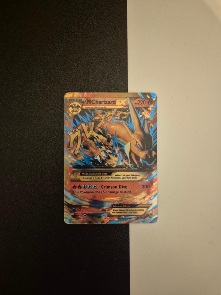 Pokemon kaart M Charizard EX, Ophalen, Zo goed als nieuw