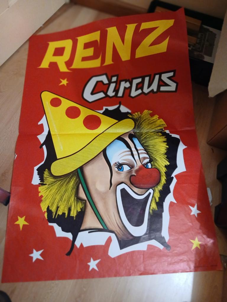 Oude poster Circus Renz, Ophalen of Verzenden, A1 t/m A3