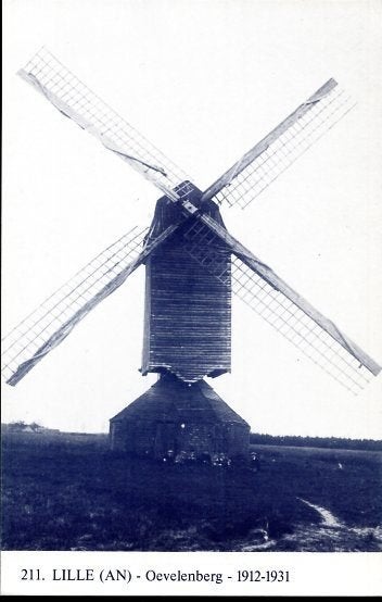(BG124) Ansichtkaart België molen Lille (Ons Molenheem 211), Verzamelen, Ansichtkaarten | België, Ophalen of Verzenden, 1960 tot 1980
