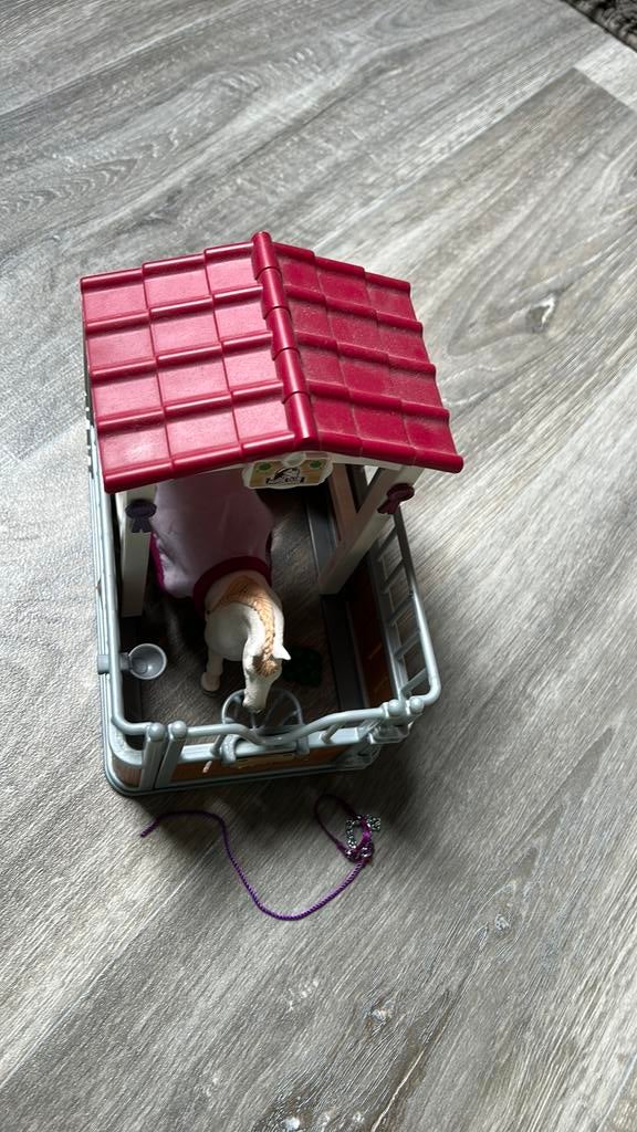 Schleich paardenstal mini, Verzamelen, Ophalen, Zo goed als nieuw