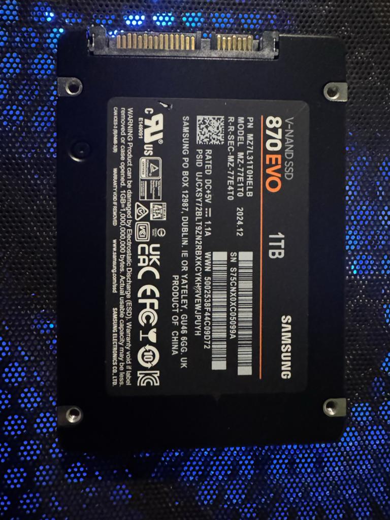 Samsung 870 EVO 1TB SSD - Zo goed als nieuw, Computers en Software, Harde schijven, Intern, Server, Ophalen of Verzenden, Zo goed als nieuw