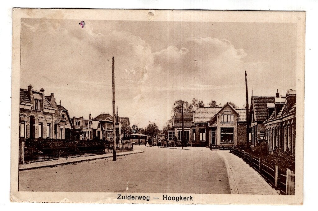 Hoogkerk  Groningen  1930, Verzenden, 1920 tot 1940, Gelopen, Groningen