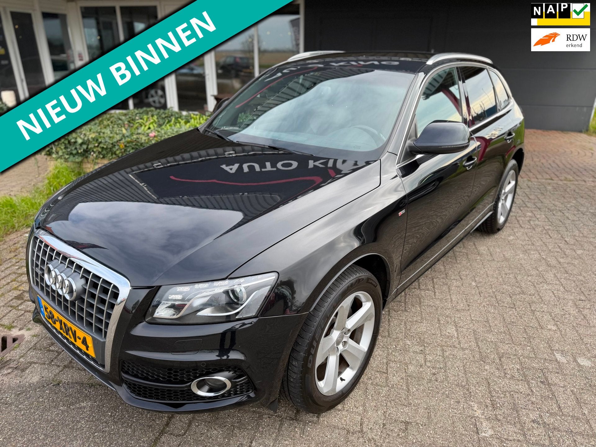 Audi Q5 2.0 TFSI quattro 3X S-LINE ECC CRUIS NAV LDR PDC NAP, Auto's, Automaat, Gebruikt, Zwart, 4 cilinders