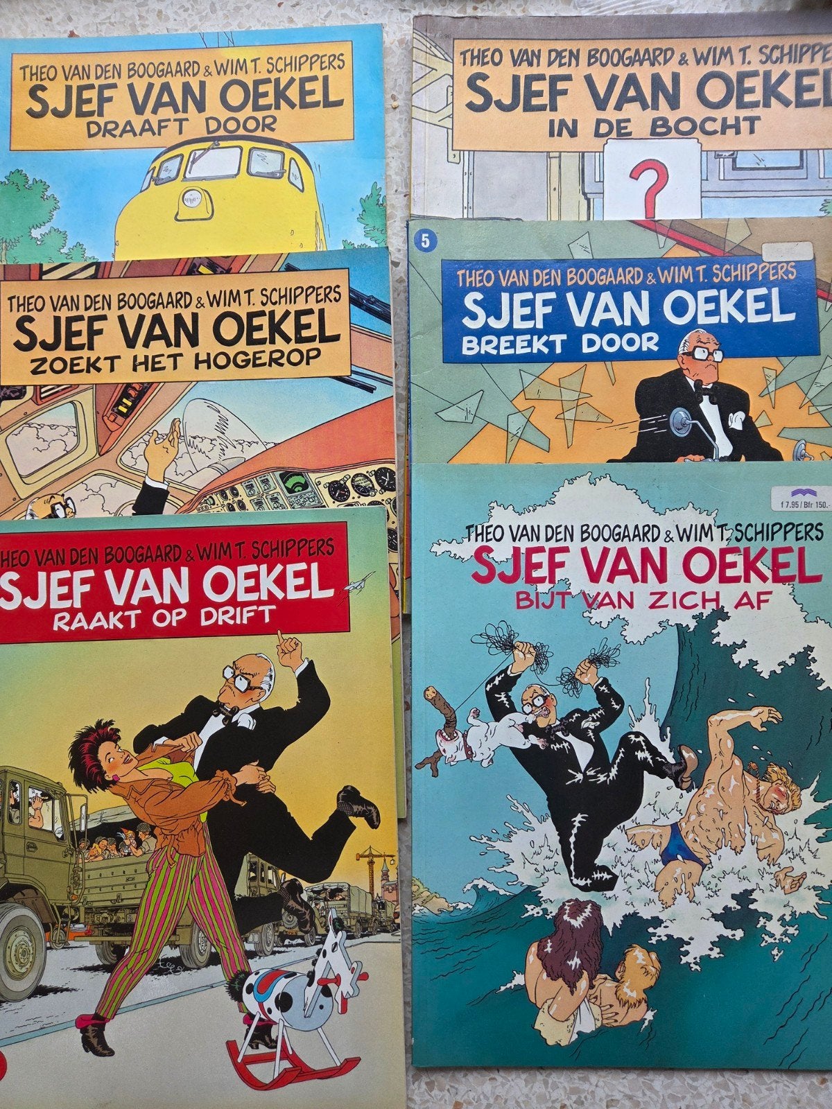 sjef van Oekel 1 t/m 6, Boeken, Complete serie of reeks, Verzenden, Zo goed als nieuw, Theo van den Boogaard, Wim T. Schippers