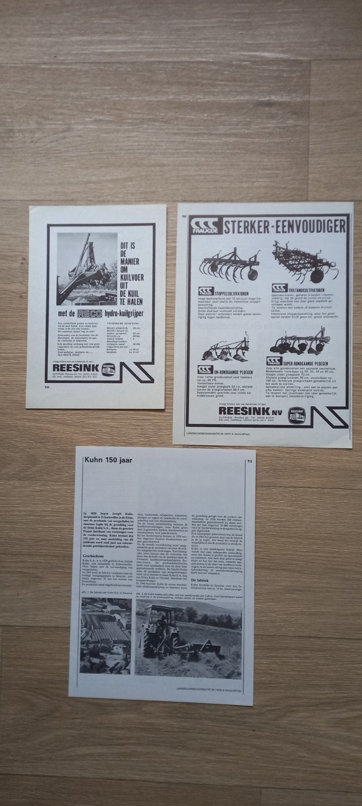 A : Reesink KUHN advertenties., Ophalen of Verzenden, Overige landen