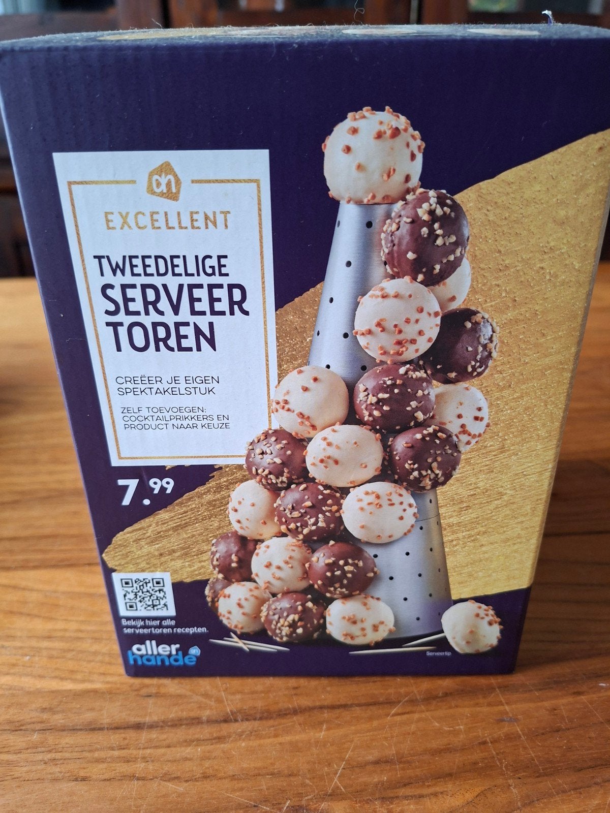 serveer/soesjes toren, Overige typen, Zilver, Ophalen of Verzenden, Zo goed als nieuw