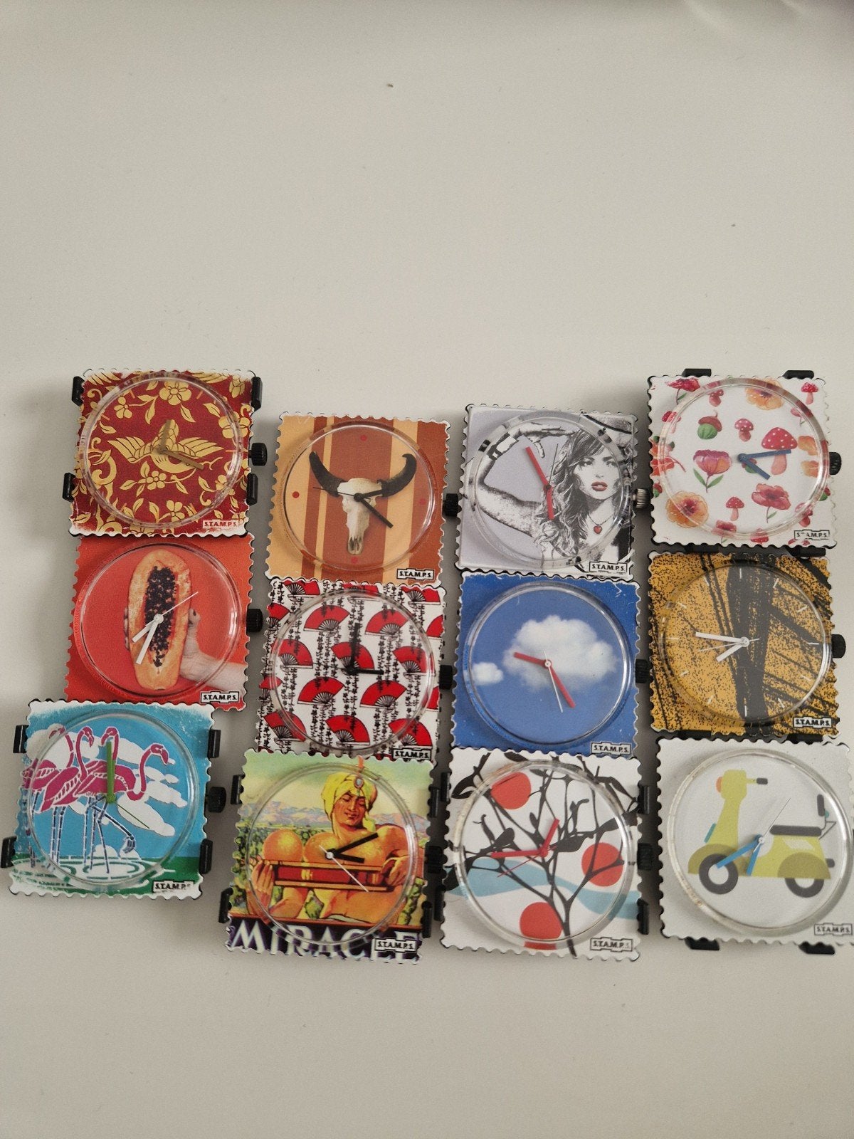 STAMPS Horloges - Diverse ontwerpen, Overige merken, Kunststof, Gebruikt, Polshorloge