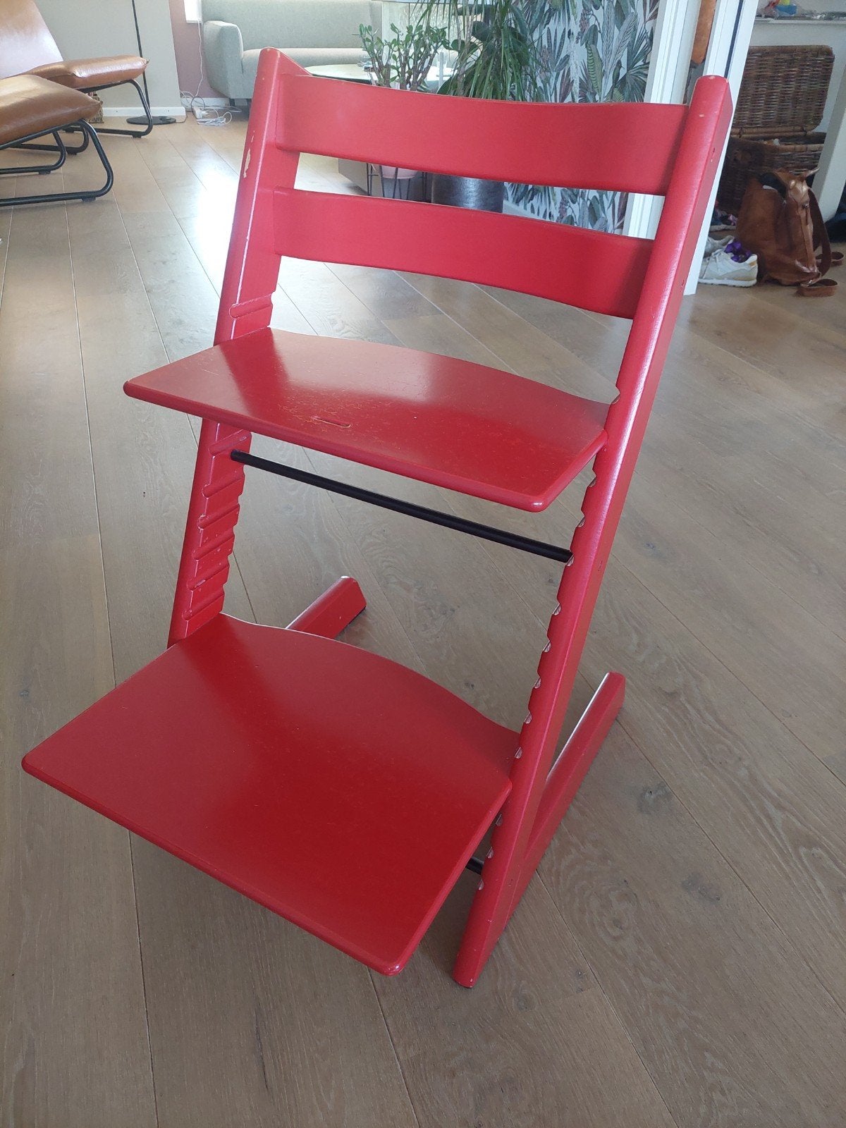 Stokke Tripp Trapp meegroeistoel - Rood, Ophalen, Gebruikt, Meegroeistoel, Aanschuifbaar