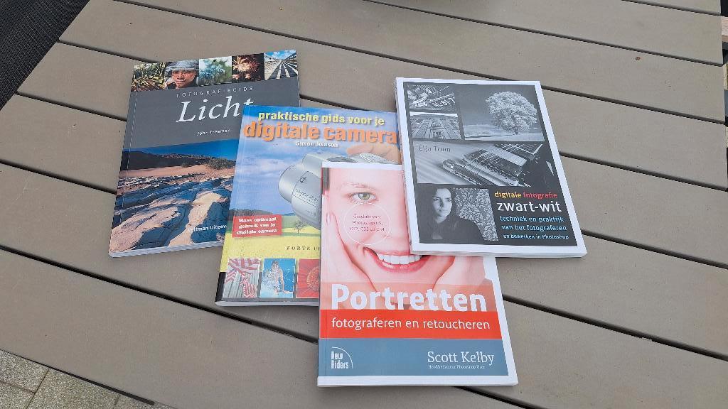 4-tal leerzame fotografieboeken z.g.a.n., Boeken, Ophalen, Zo goed als nieuw, Techniek, Diverse auteurs