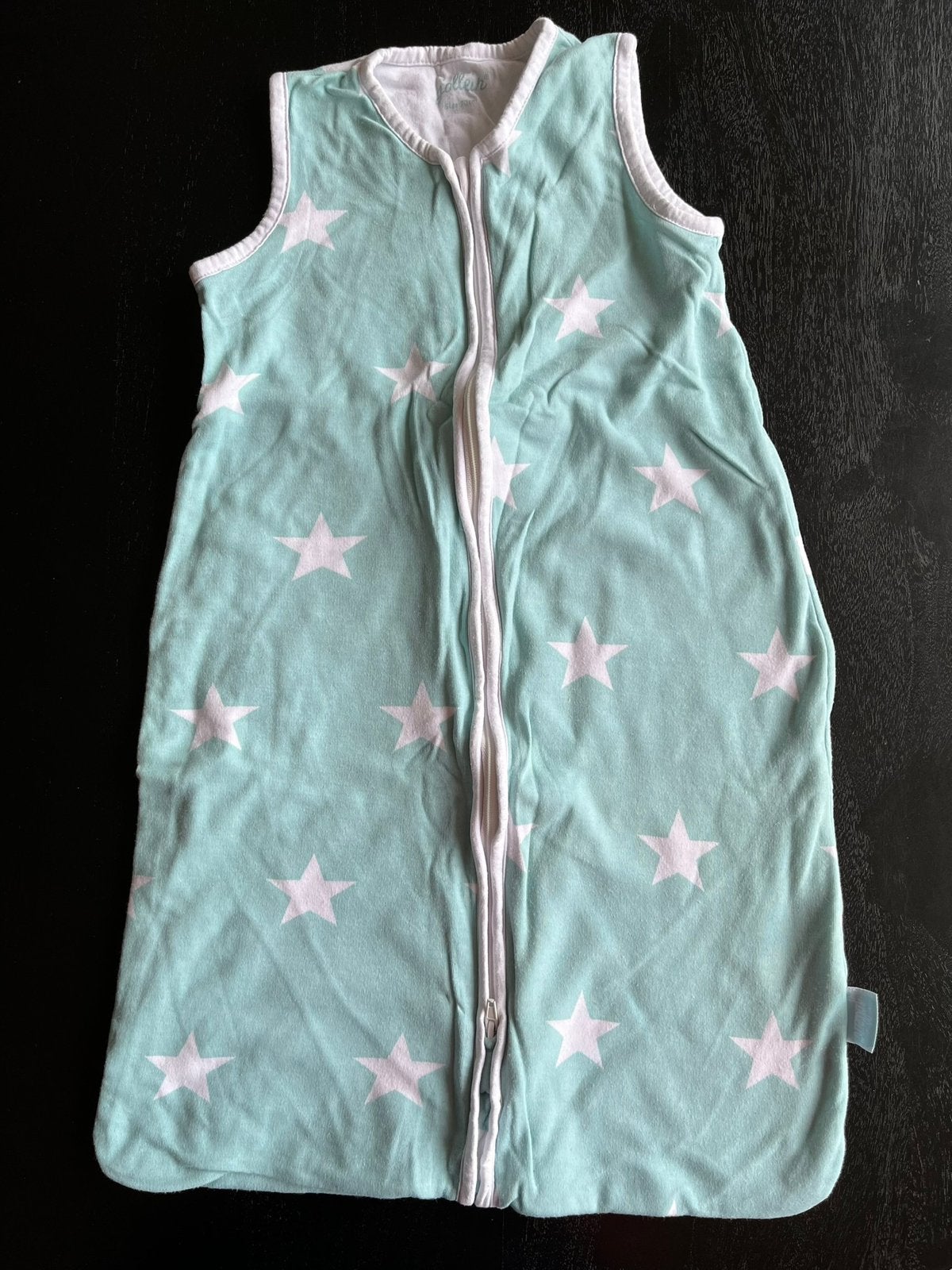 70cm Jollein slaapzak mint met sterretjes, Groen, 70 cm, Jollein, Ophalen of Verzenden