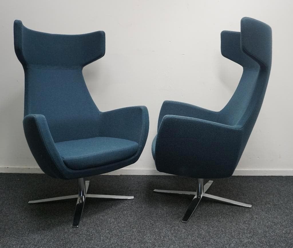 Ahrend Design Fauteuil | Petrol | Relax Stoel | Draaibaar