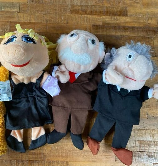 Nieuwe Muppets handpoppen, piggy, Statler en Waldorf, Overige merken, Overige karakters, Overige typen, Nieuw