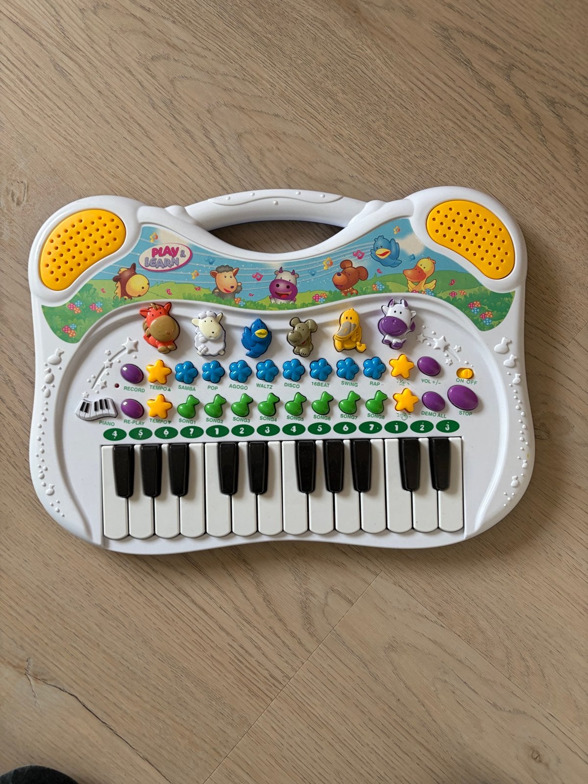Play & Learn Muziekpiano met Dieren en Geluid, Ophalen, Zo goed als nieuw, Overige typen, Met geluid