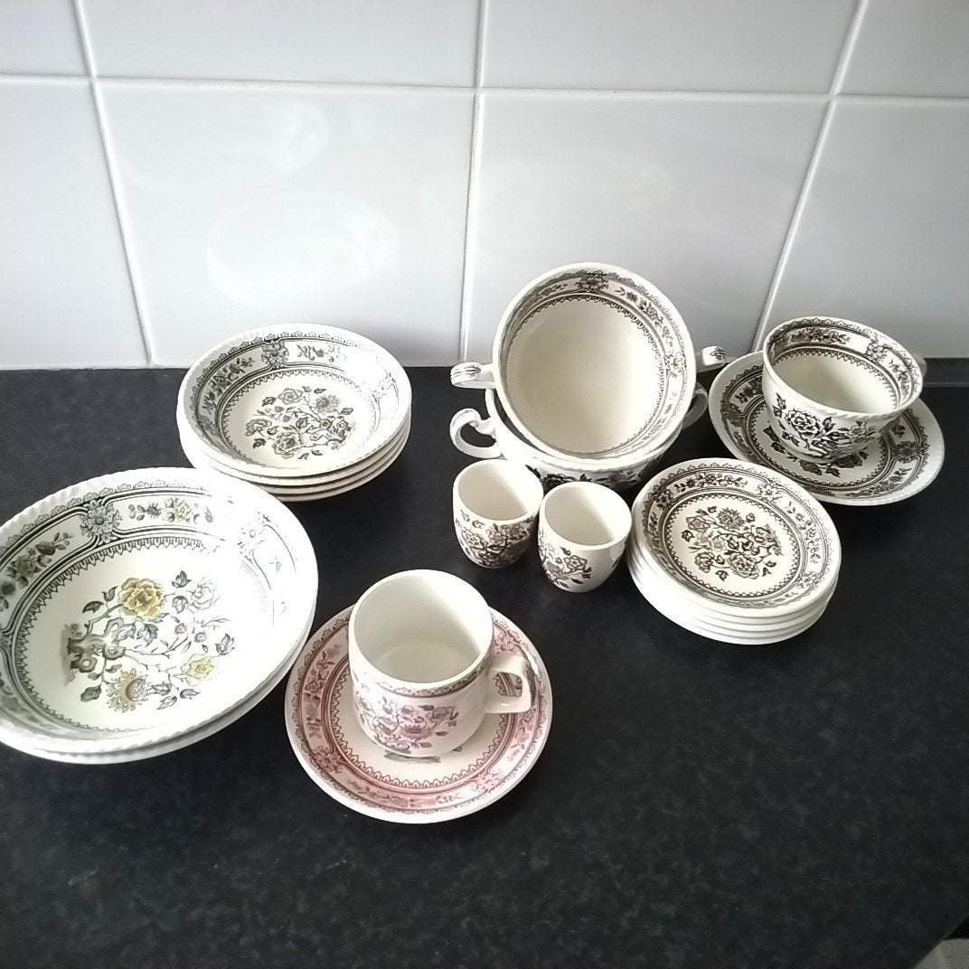 Wood & Sons Dorset Servies: Bruin, Rood & Gekleurd, Ophalen of Verzenden