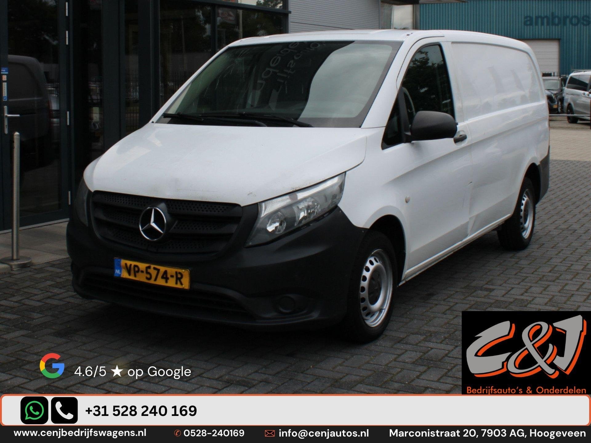 Mercedes-Benz Vito 109 CDI Functional Lang airco 3 zits MARG, Overige carrosserieën, Wit, Mercedes-Benz, 1598 cc