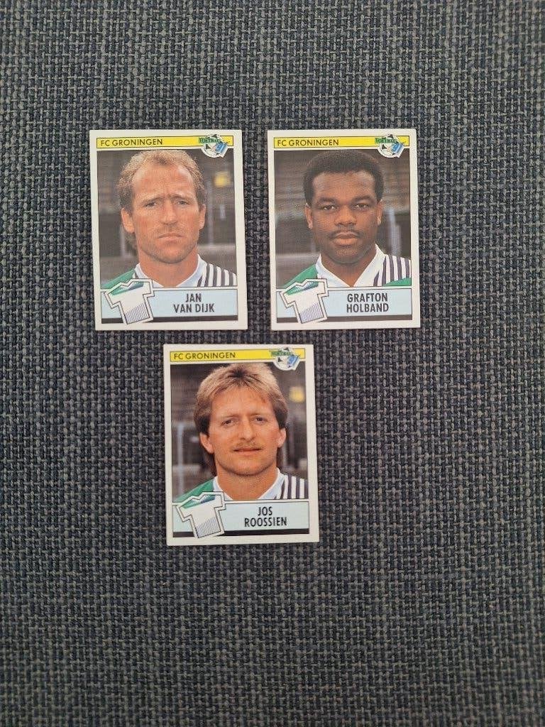 Panini Voetbal 91 FC Groningen 3x, Verzenden, Zo goed als nieuw, Sticker