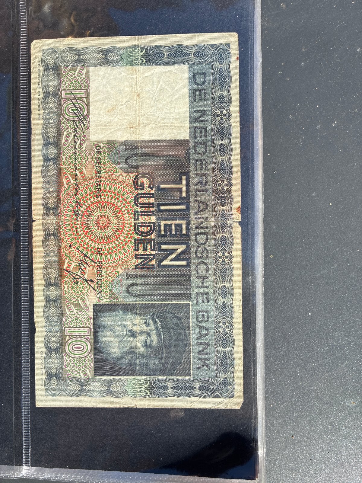 Zeldzaam Nederlands 10 Gulden biljet uit 1937, Postzegels en Munten, Ophalen of Verzenden, 10 gulden, Los biljet